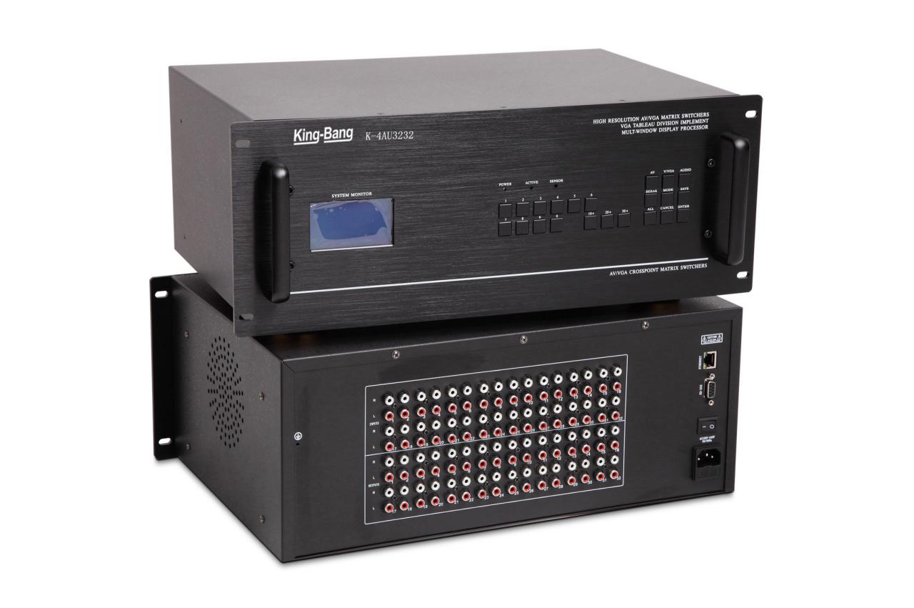 AUDIO六十四进三十二出音频矩阵K-4AU6432