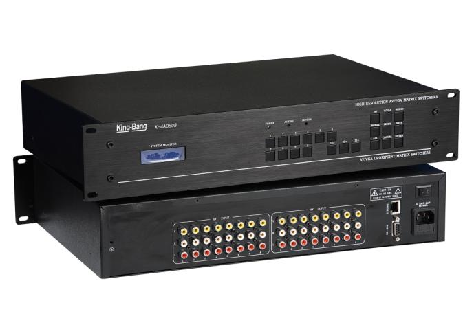 AV四进四出模拟矩阵切换器K-4A0404