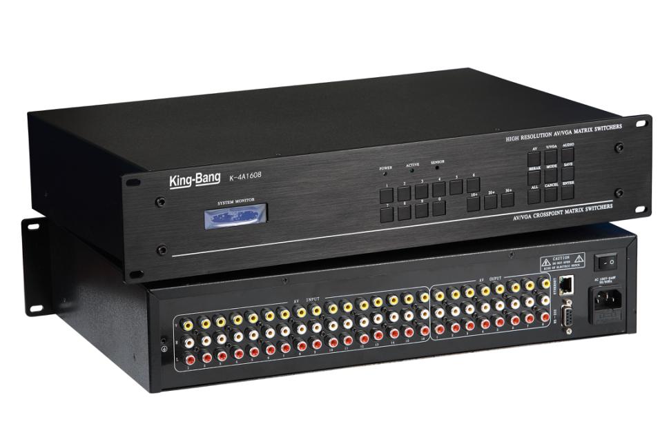 AV十六进八出模拟矩阵切换器K-4A1608