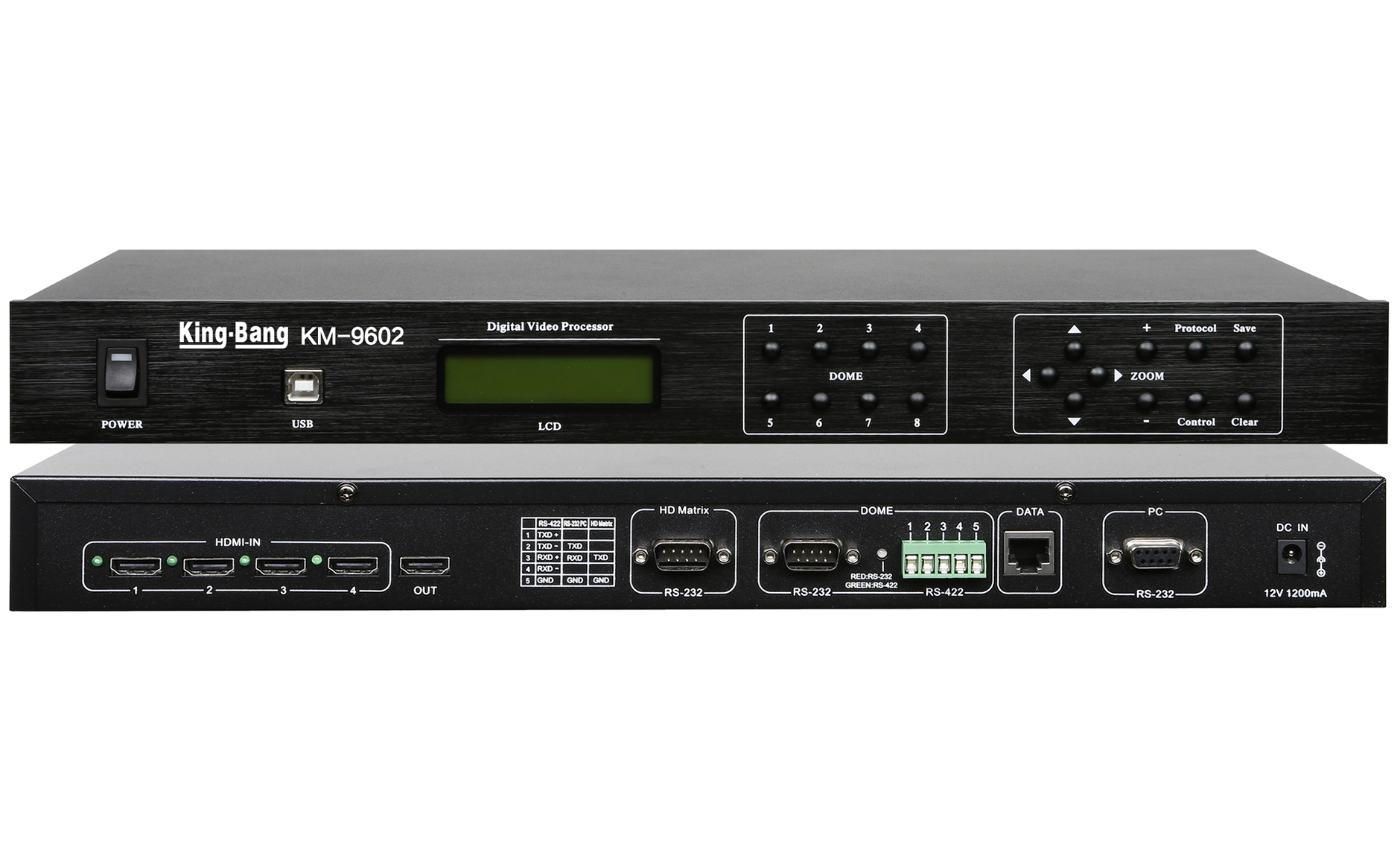 HDMI高清视像无线会议主机跟踪处理器KM-9602