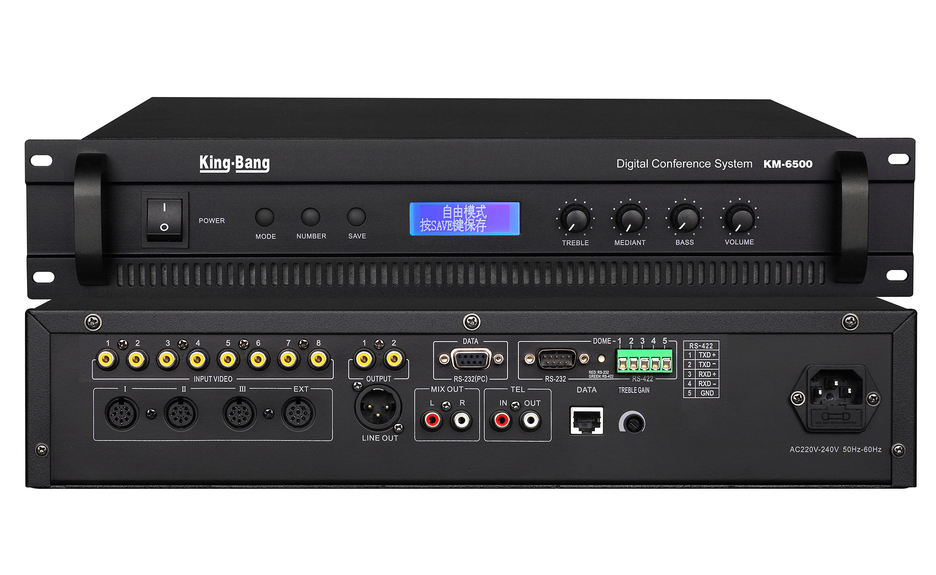讨论、视像型会议系统主机KM-6500