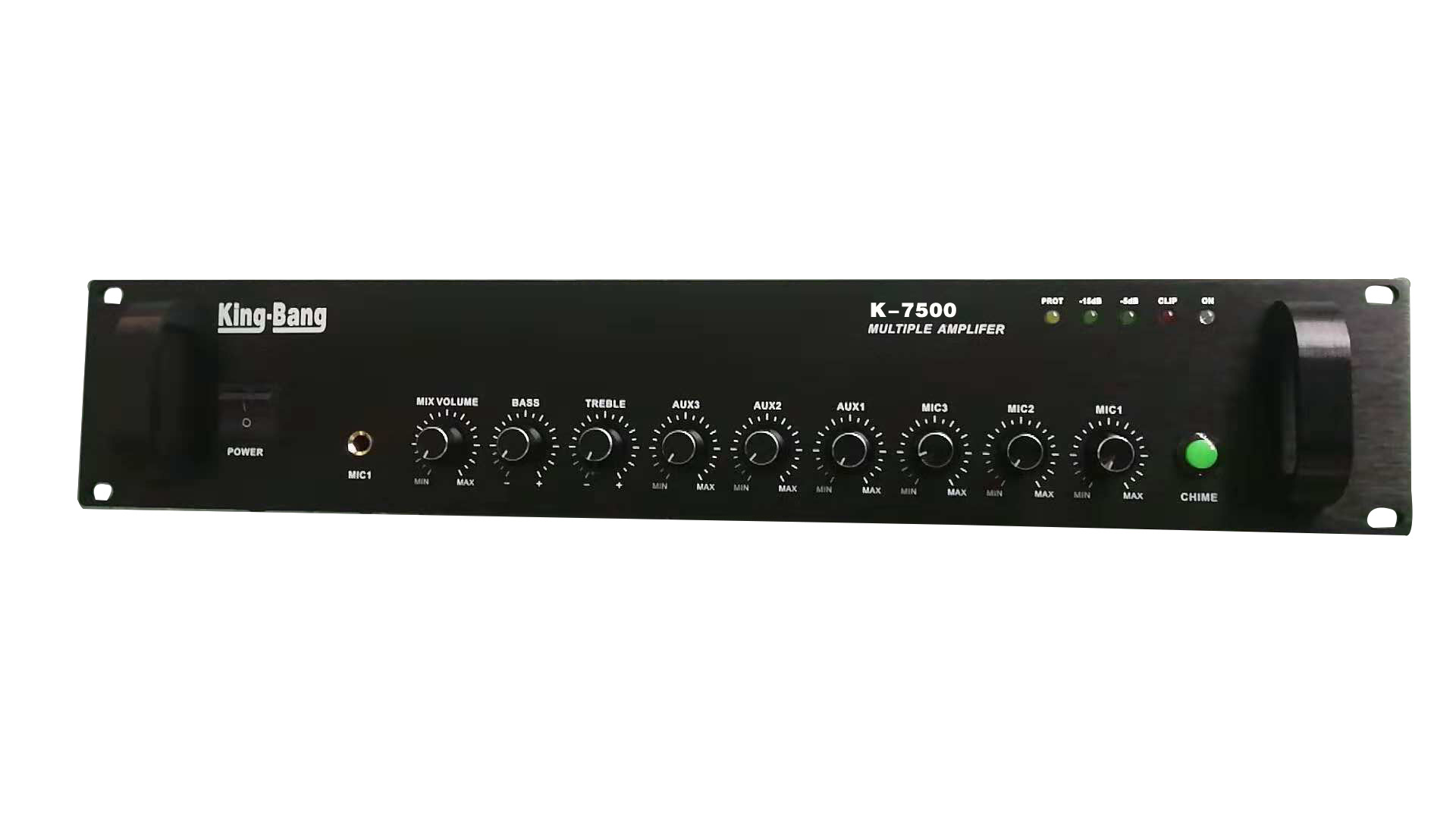 2U带前置合并式广播功率放大器500W     K-7500