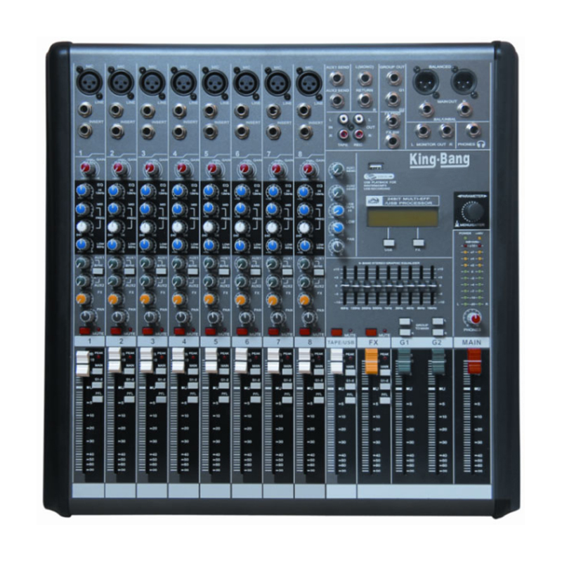 8路2编组调音台   AT8RUD