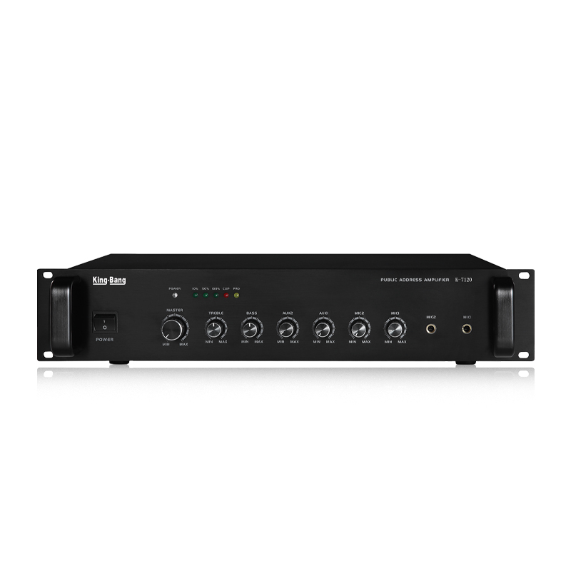 2U带前置合并式广播功率放大器120W  K-7120 市场价：3500元